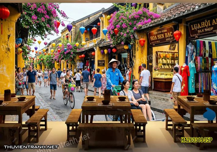 Tranh dán tường phố cổ Hội AnHA260319-25P - Kết quả tìm kiếm tranh tường